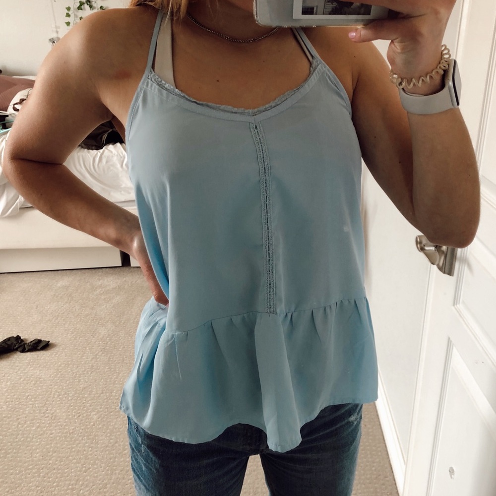 Hollister Light Blue Tank Top
